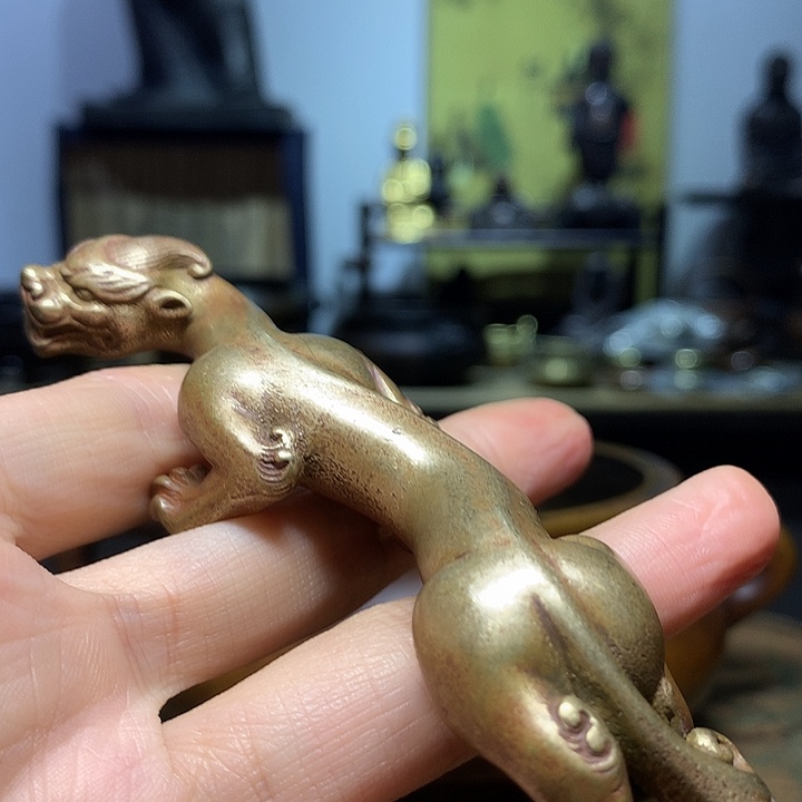 紫***1铜茶宠 摆件 茶室