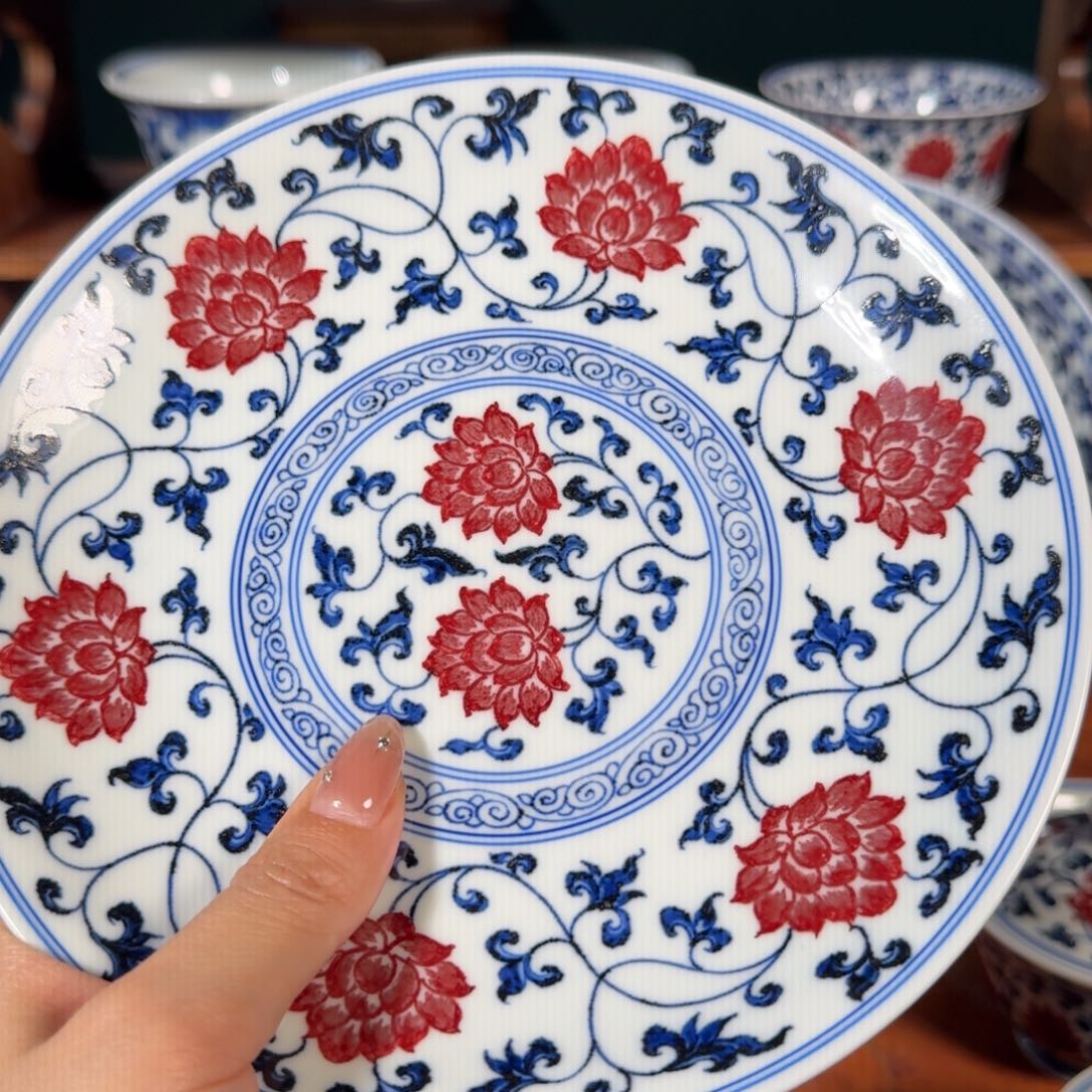 杯C****门永明尚玩 缠枝壶承