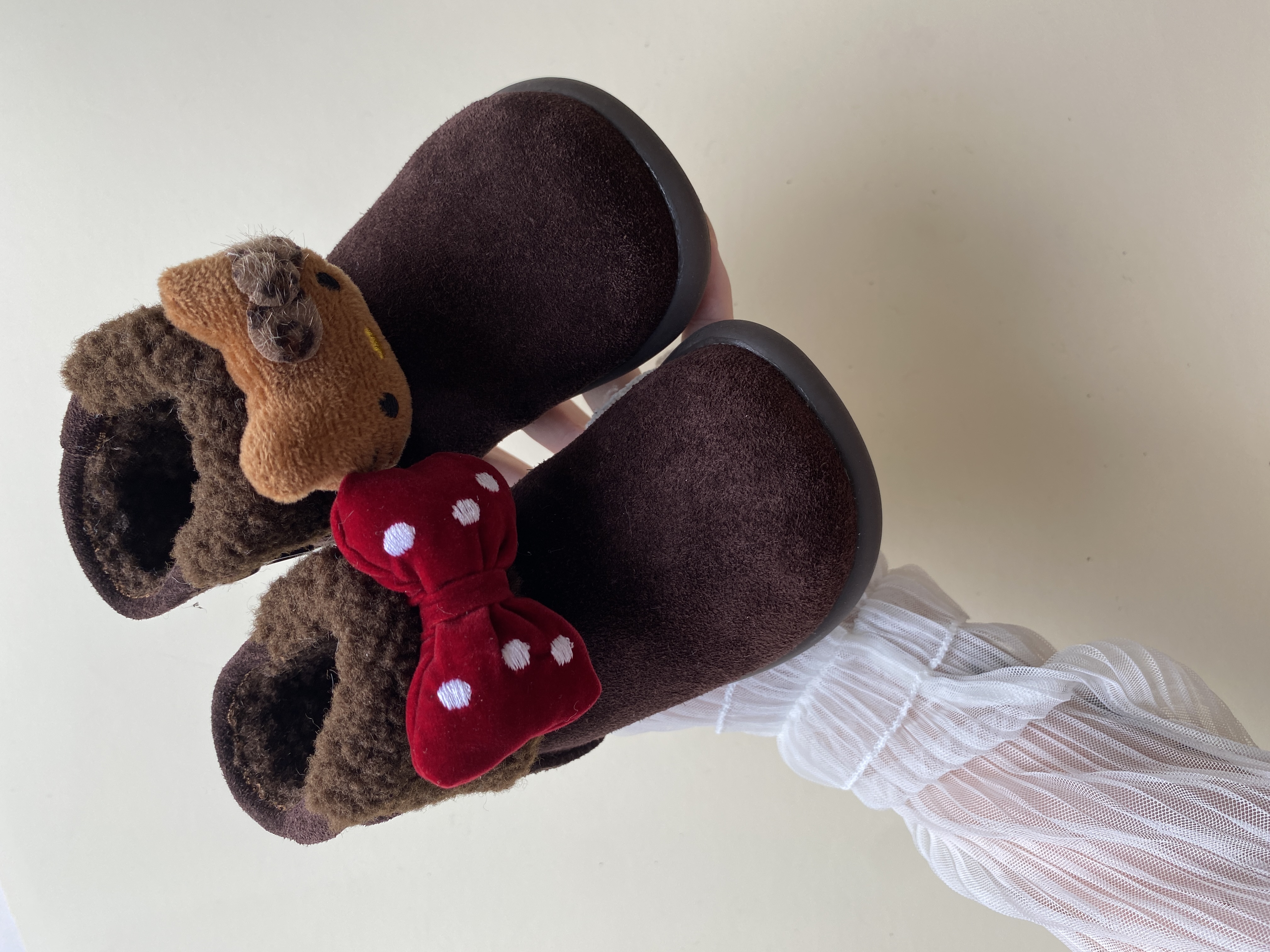 kt猫蝴蝶结拼接加绒小靴子2025冬季新款儿童保暖童鞋靴子5DGYS036