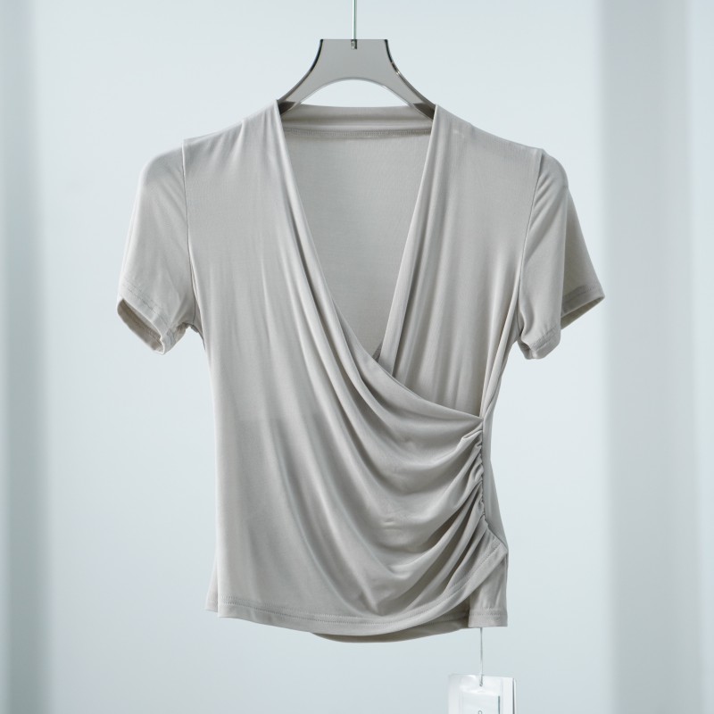 设计师系列  E592  女装时尚夏季简约短袖T恤衫银河灰 莉推荐