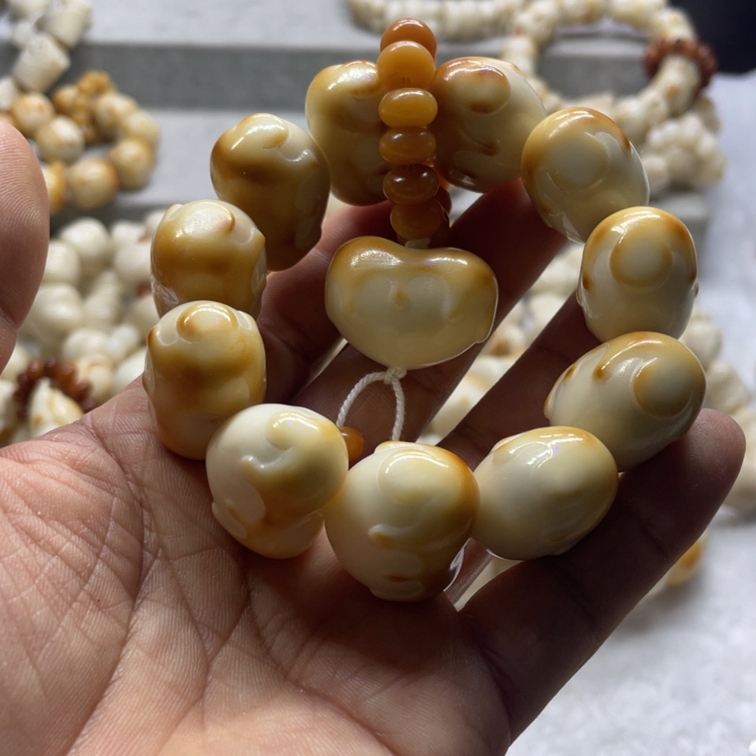 菩提根/象牙果吊坠全品象牙果流油爱心手串卡27