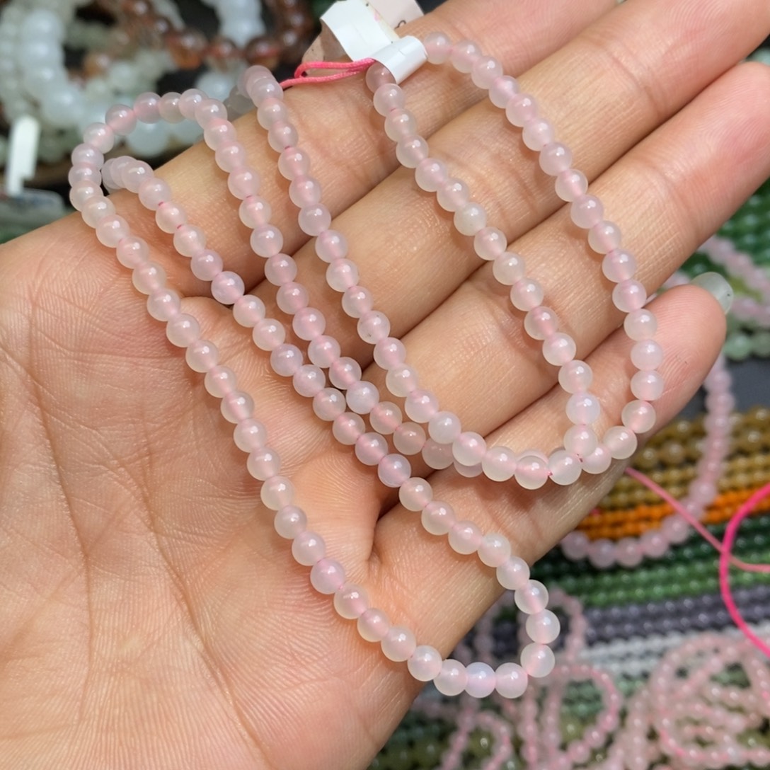 和田玉未镶嵌颈饰卡4和田玉藕粉项链