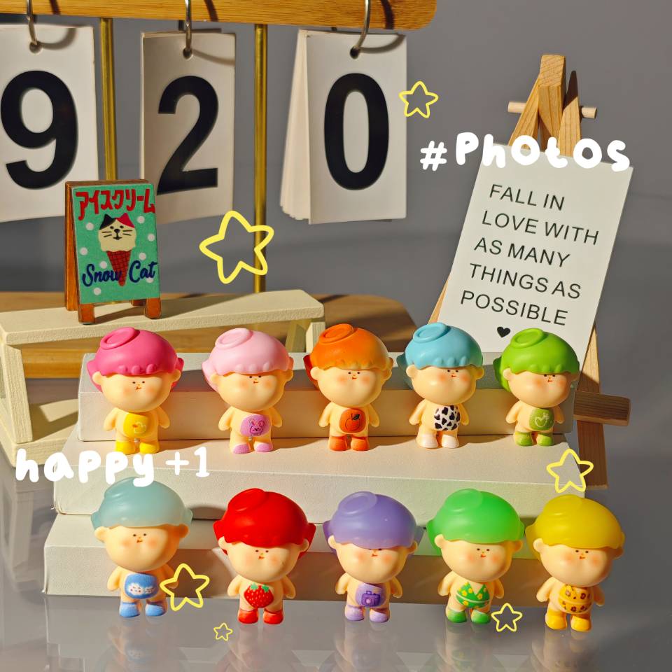 【肚兜童趣莉莉丝】树脂可爱迷你夜光阿玛莉莉丝李四崽崽DIY摆件