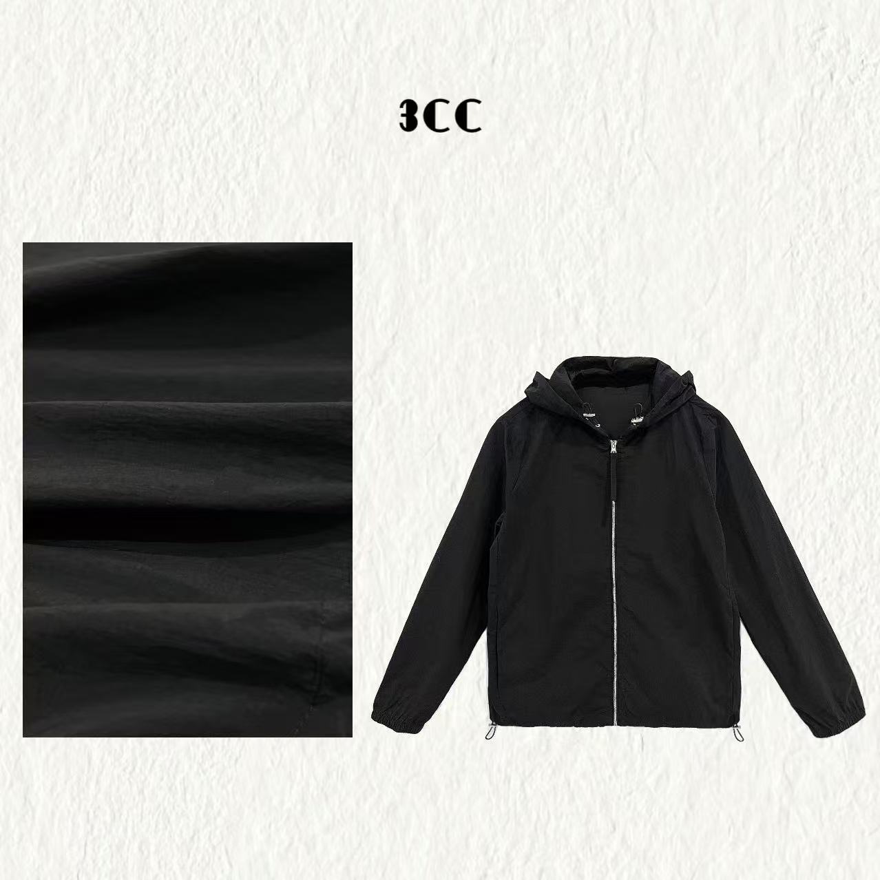 3CC【VIC】经典百搭纯色防晒外套下摆领口抽绳连设计8834