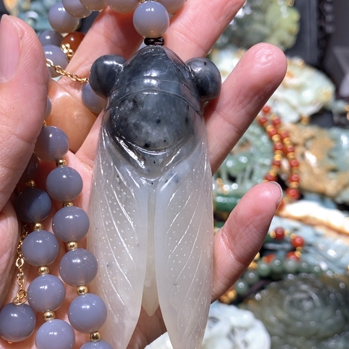 岫玉毛衣链未镶嵌