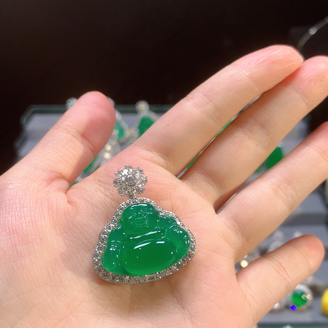 玛瑙/玉髓银S925镶嵌颈饰