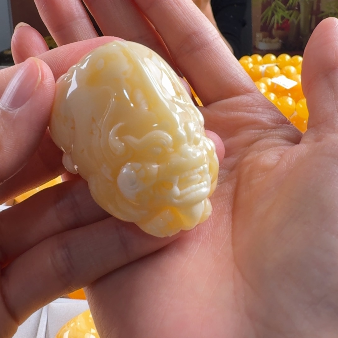 蜜蜡毛衣链未镶嵌