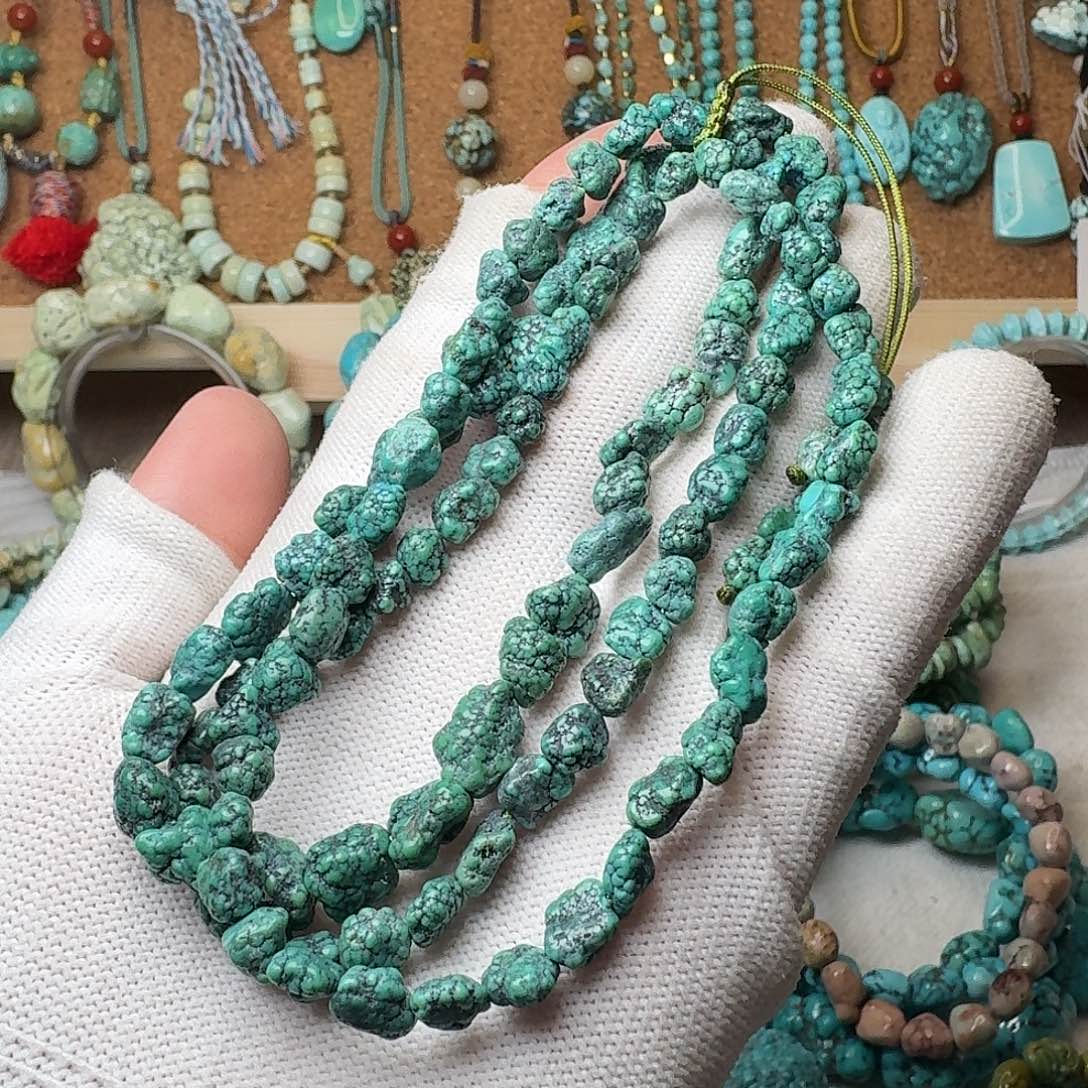 绿松石珠宝奇石未镶嵌33.5g