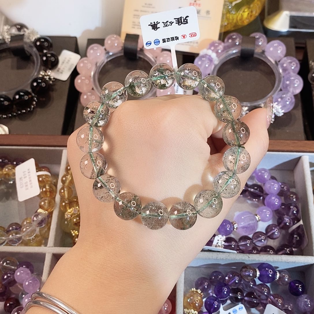 水晶手串未镶嵌G3509单圈颜色微差