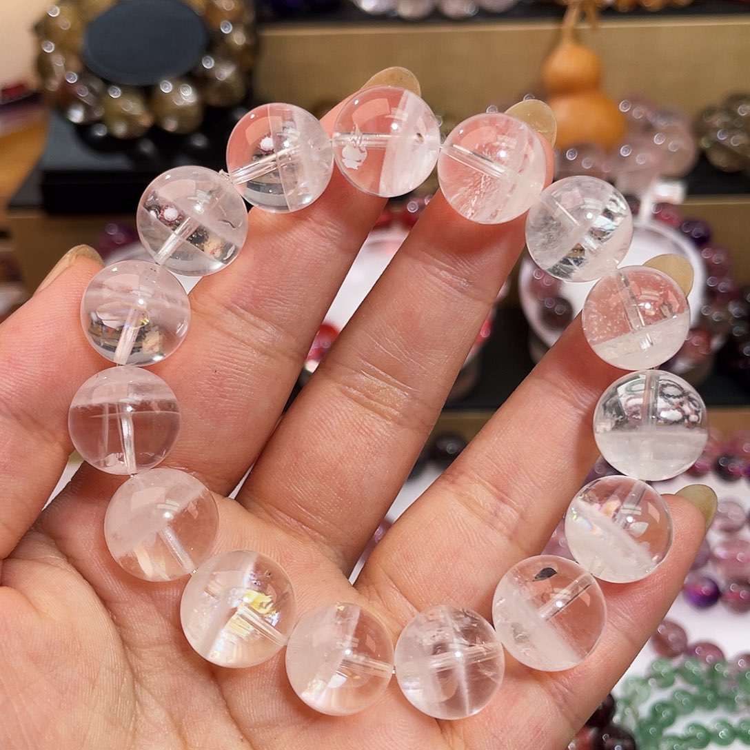水晶手链未镶嵌白幽灵14