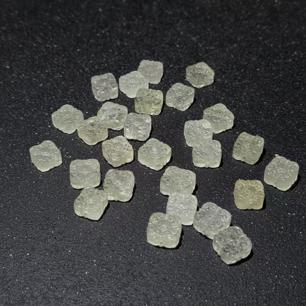 【祁恩水晶】黄水晶雕刻单珠DS112122-多样性发其