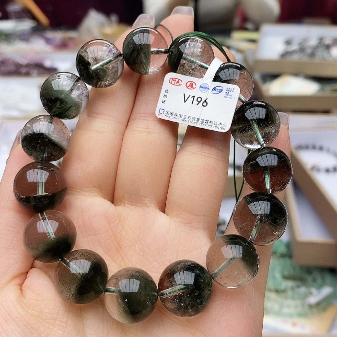 水晶手链未镶嵌v196 绿幽灵