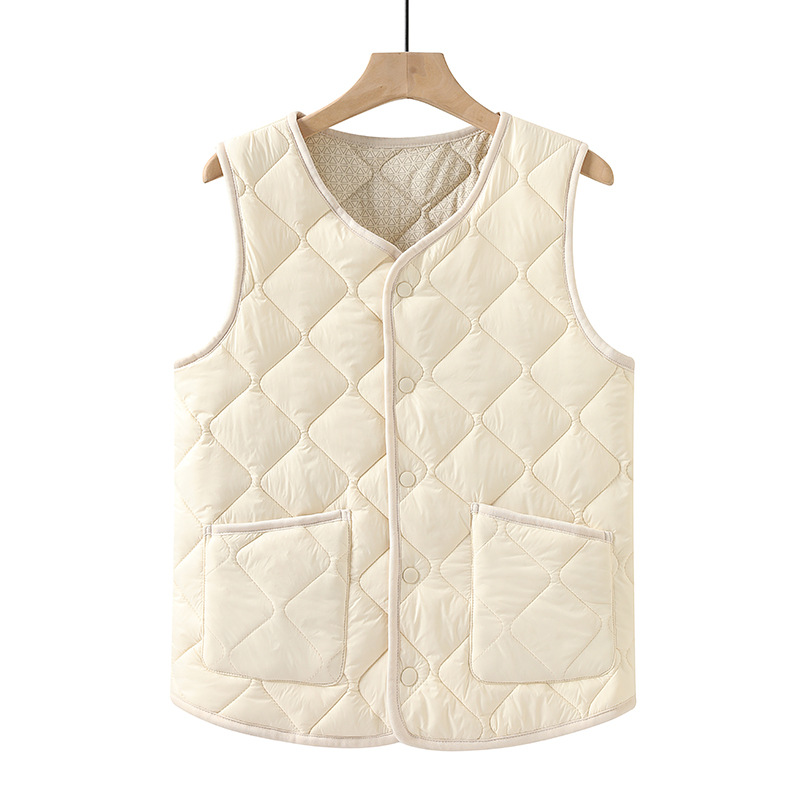 2025秋冬新款棉马甲男女保暖背心休闲轻薄坎肩大码宽松百搭内胆