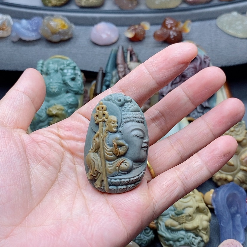 【闪购商品】未镶嵌定制石英质玉吊坠  
