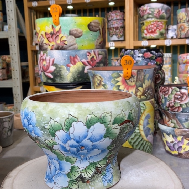 红陶景德镇艺术手绘作品