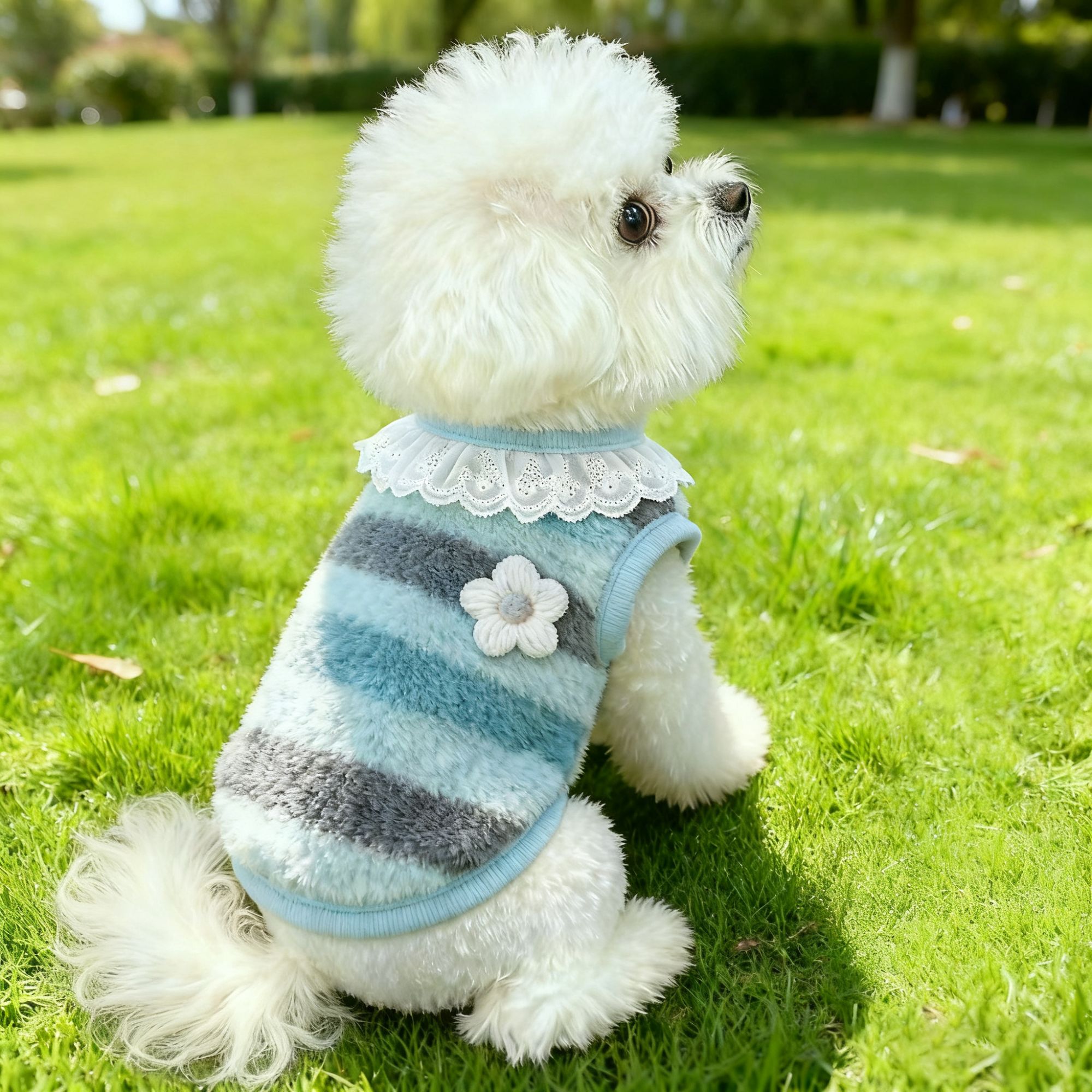 狗狗衣服秋冬宠物猫咪比熊泰迪博美柯基背心马甲毛绒保暖中小型犬