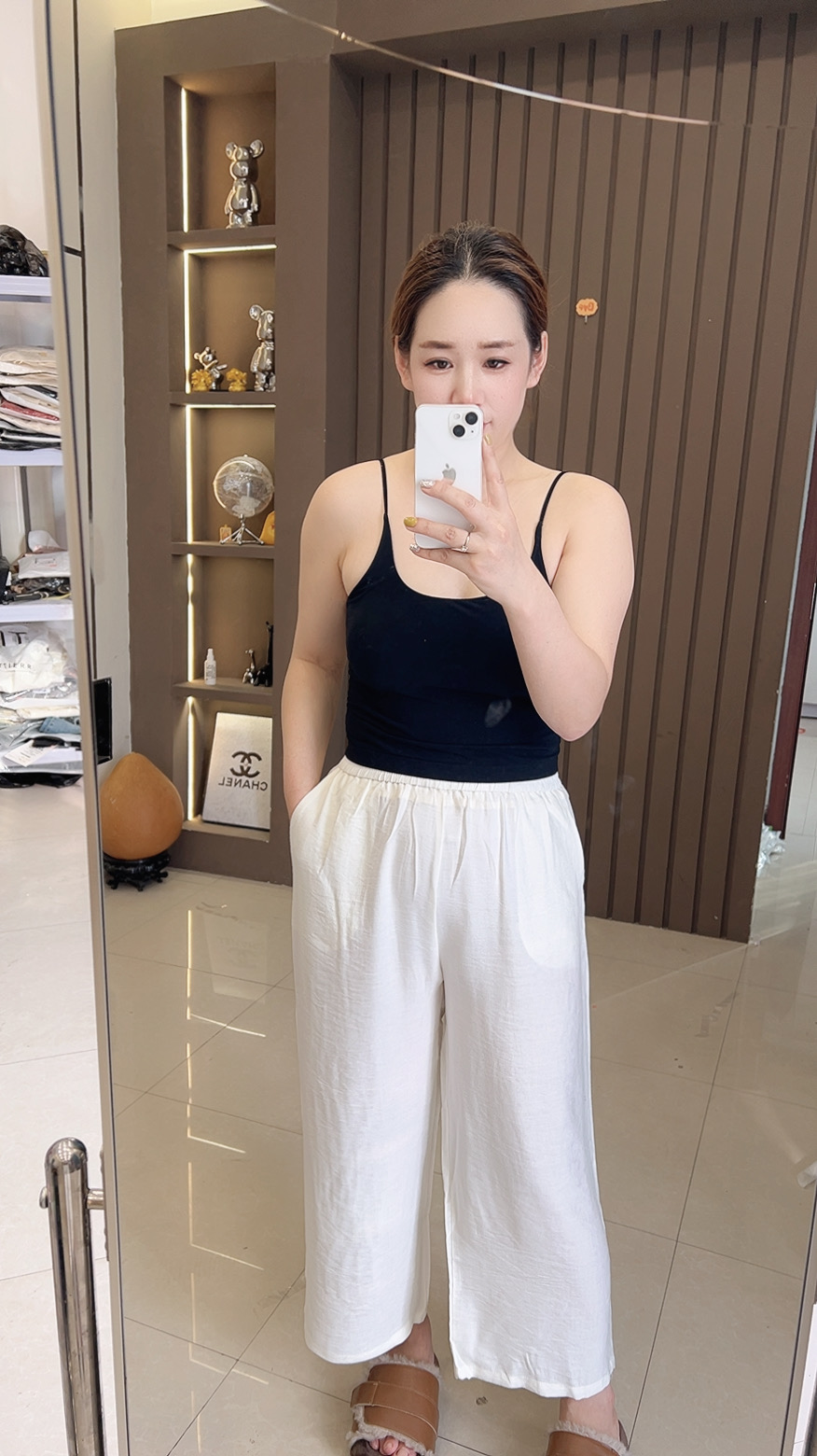 2025夏季胖妹妹首选显瘦高腰宽松直筒百搭透气新中式裤子2513