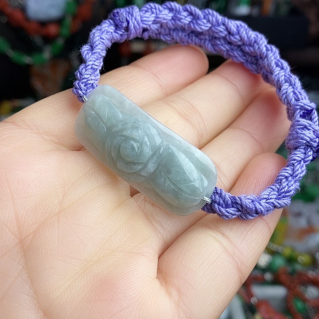 翡翠未镶嵌手链9.9