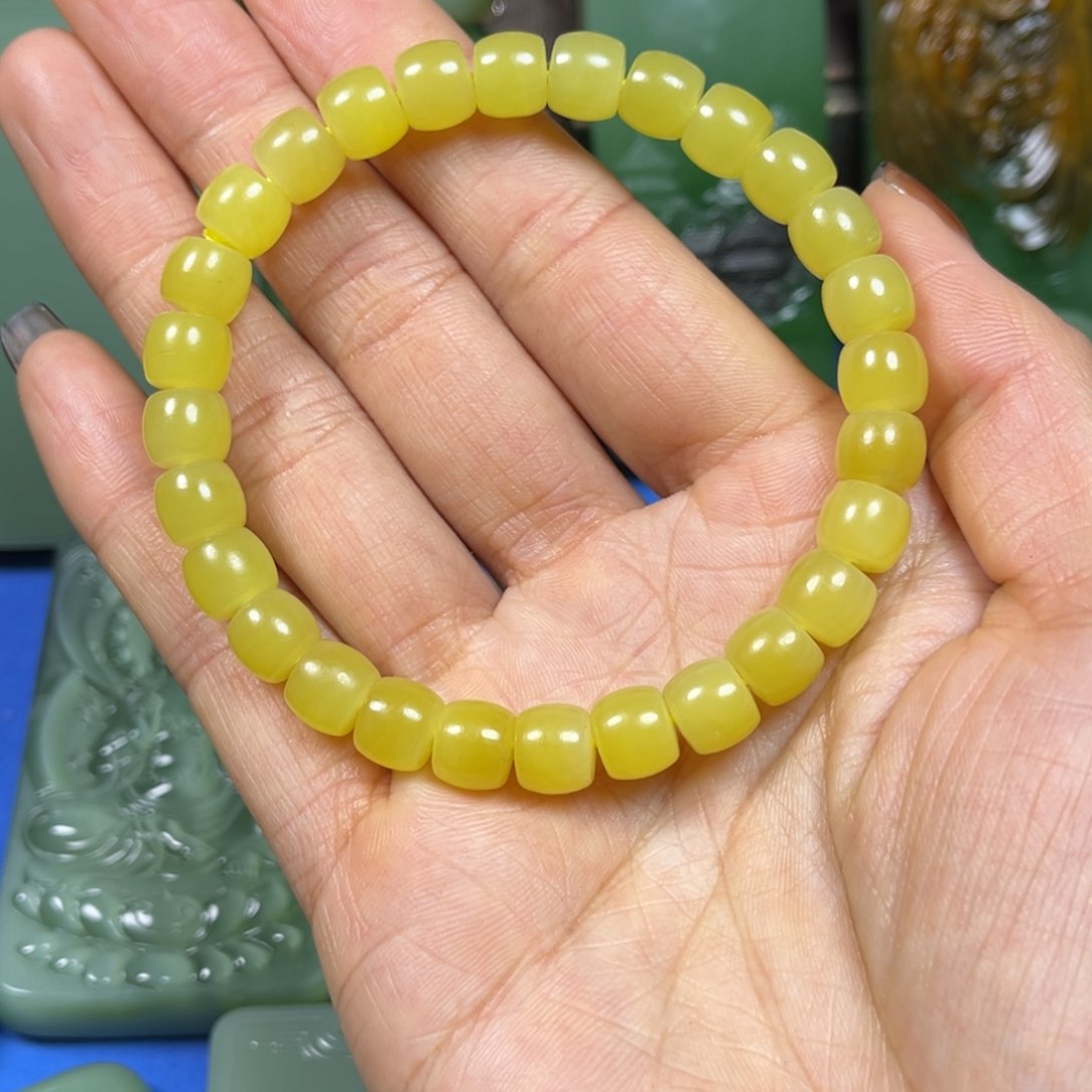 和田玉手串未镶嵌