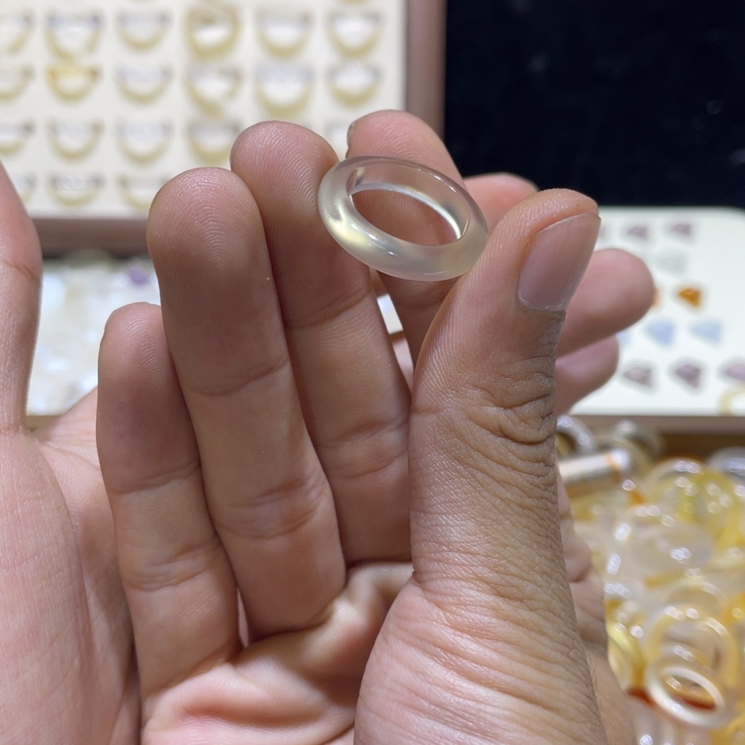 玛瑙/玉髓合金戒指41号港11