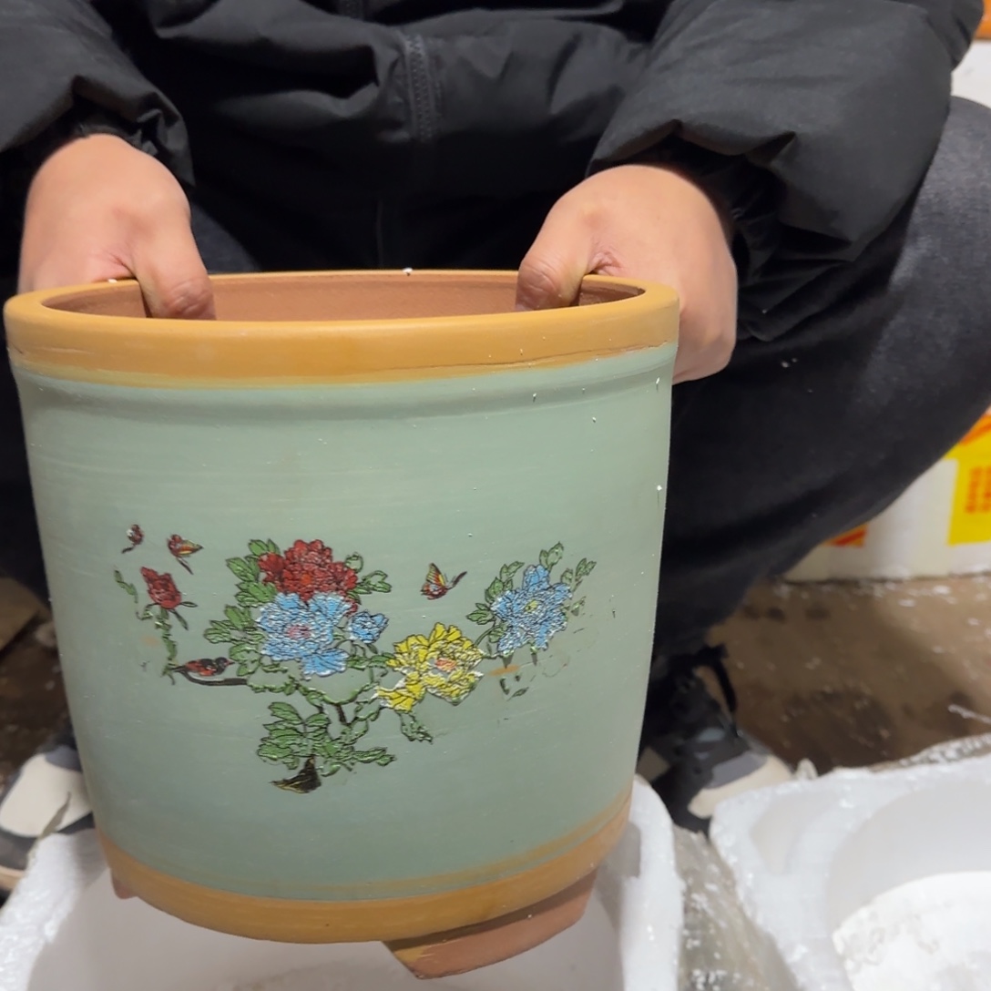 紫砂花盆口径16厘米左右