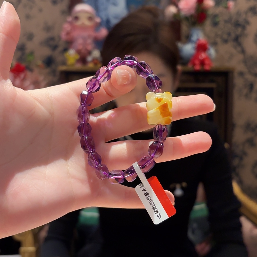 紫晶手串未镶嵌手串