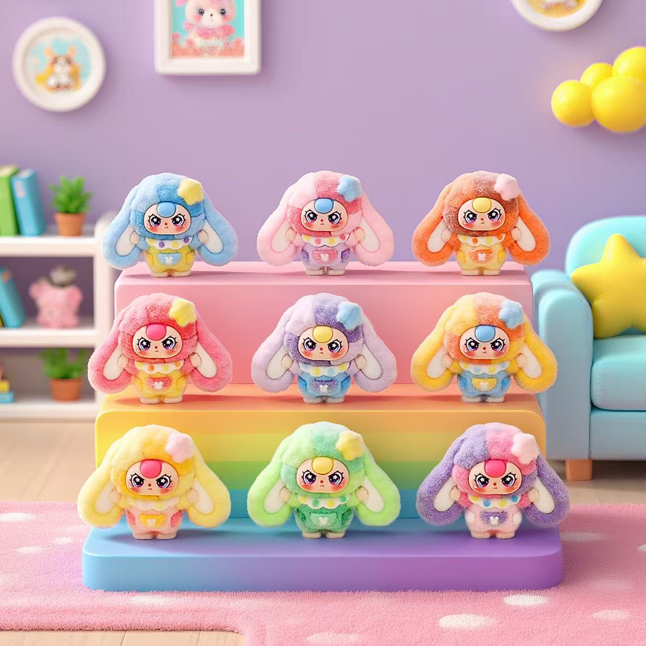 【星星三岁】对对碰九宫格树脂萌粒diy摆件潮玩