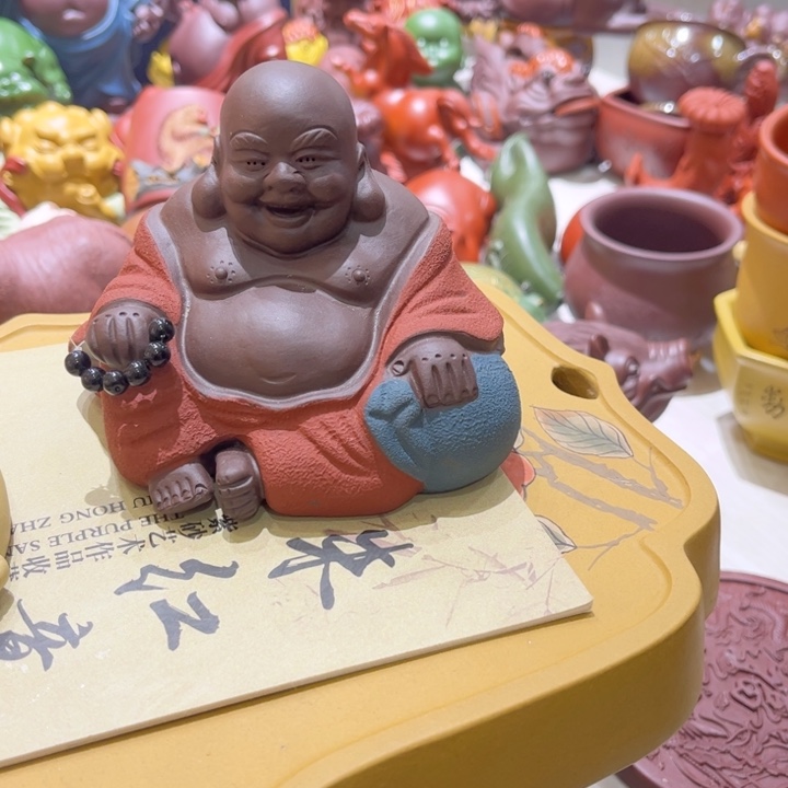 凤***磐紫砂茶宠特惠笑佛