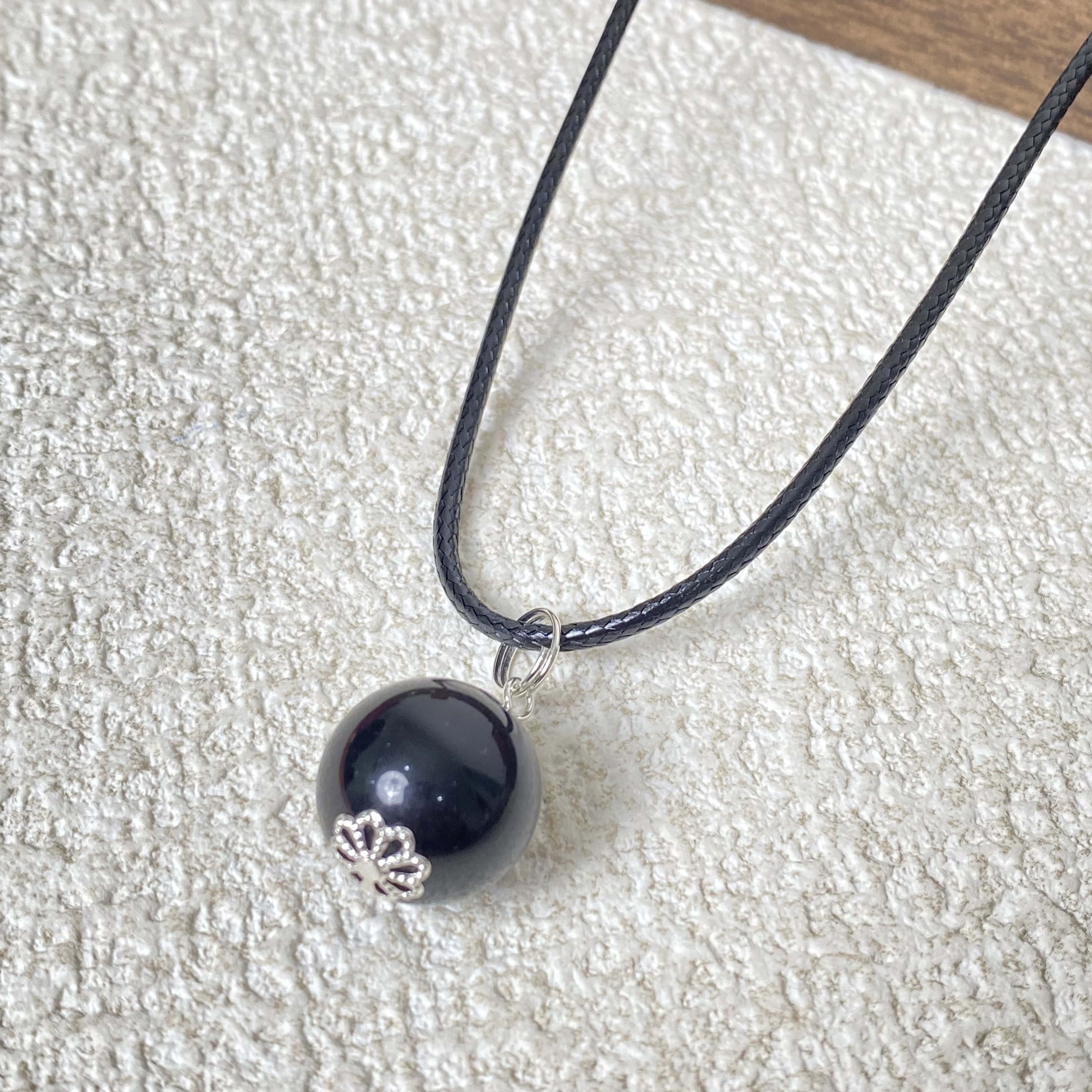 YHKINGS1793设计师款16m黑曜石吊坠简约多样性发其一不带礼盒