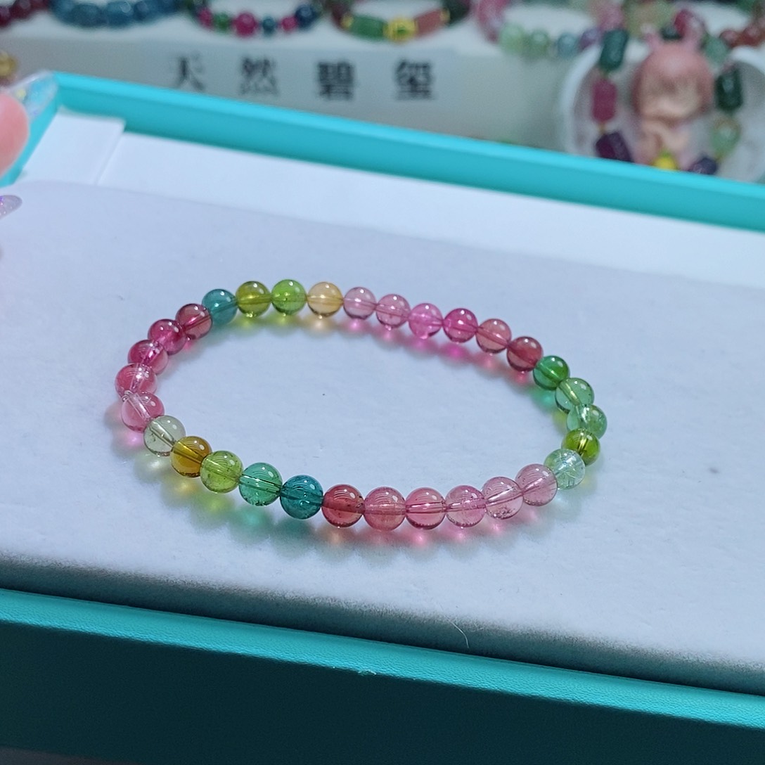 碧玺手链未镶嵌6mm左右