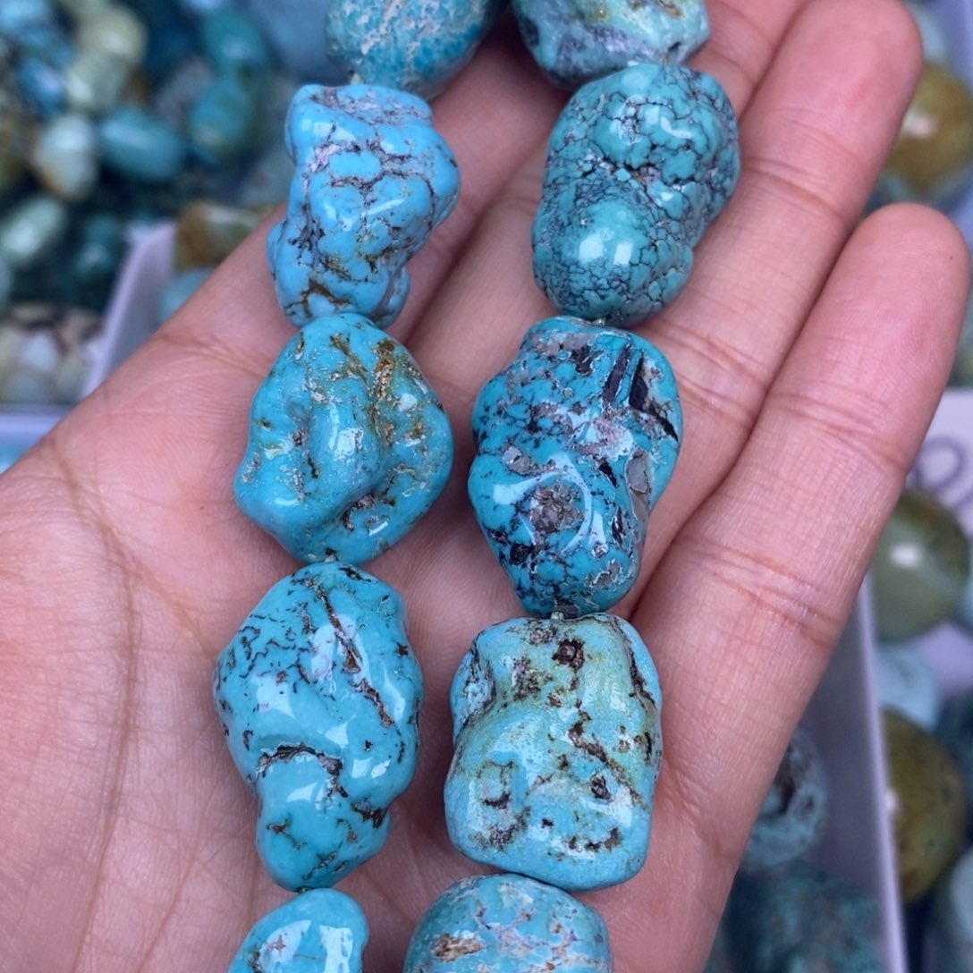 绿松石未镶嵌挂件