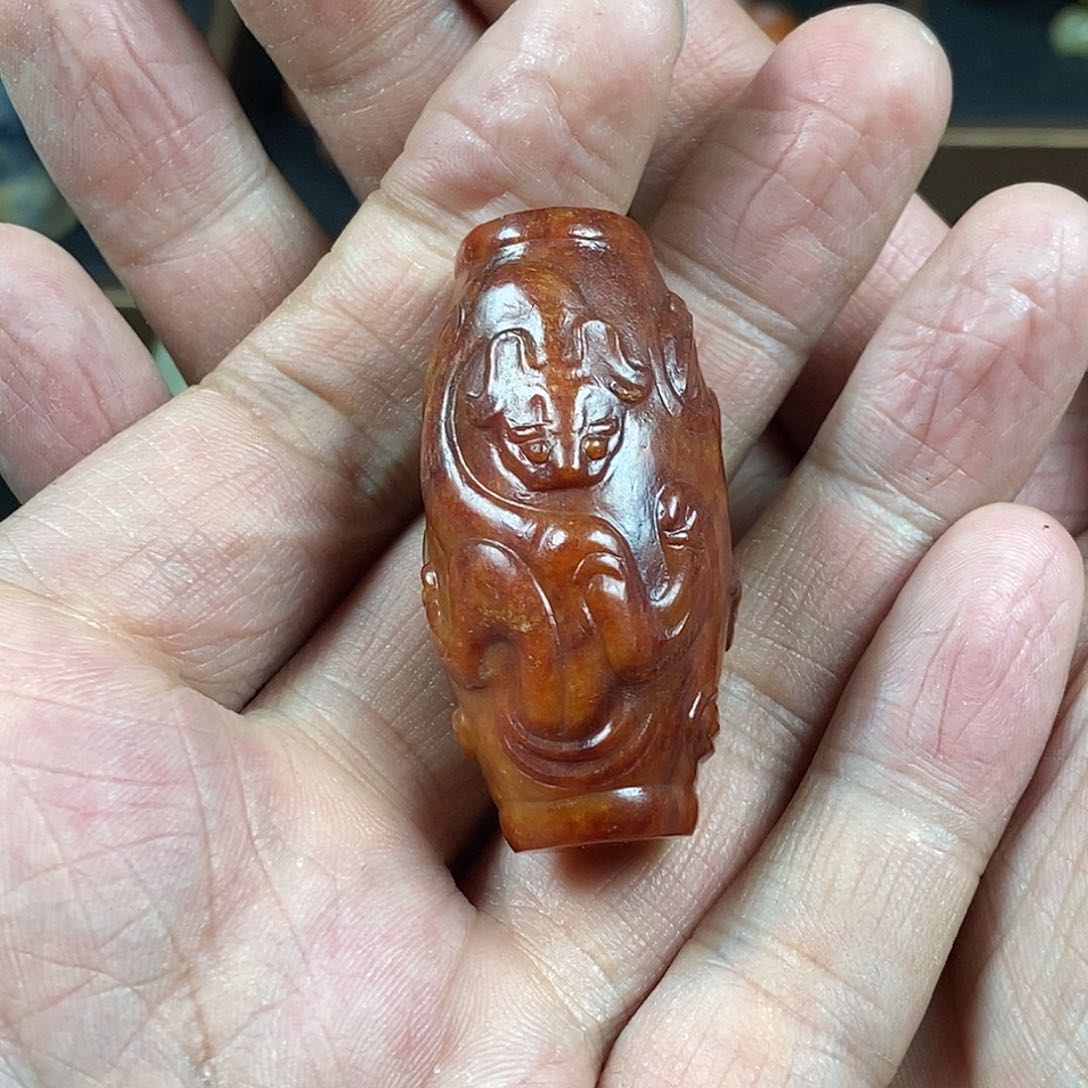 和田玉（糖玉）挂件未镶嵌@**洁