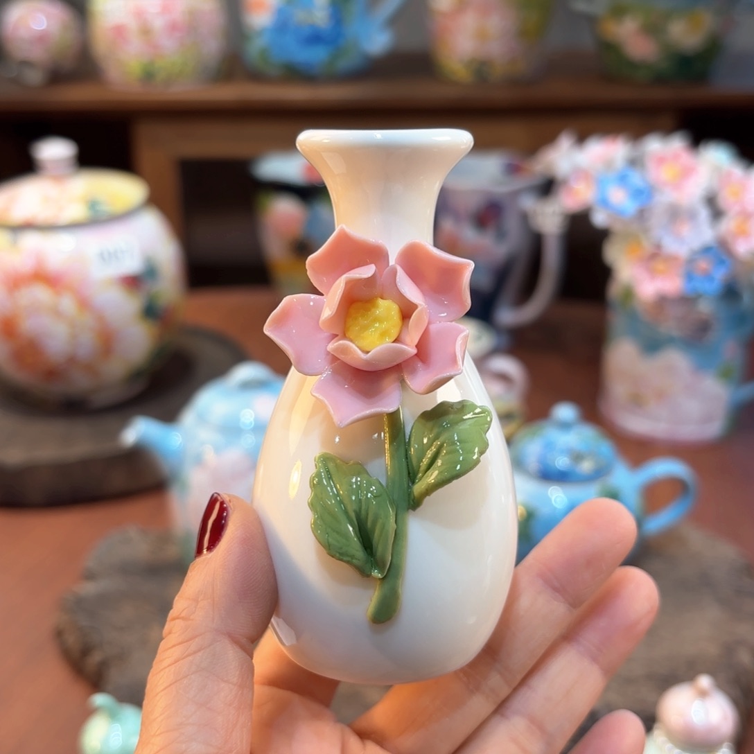 景德镇手绘高温釉下彩陶瓷茶具