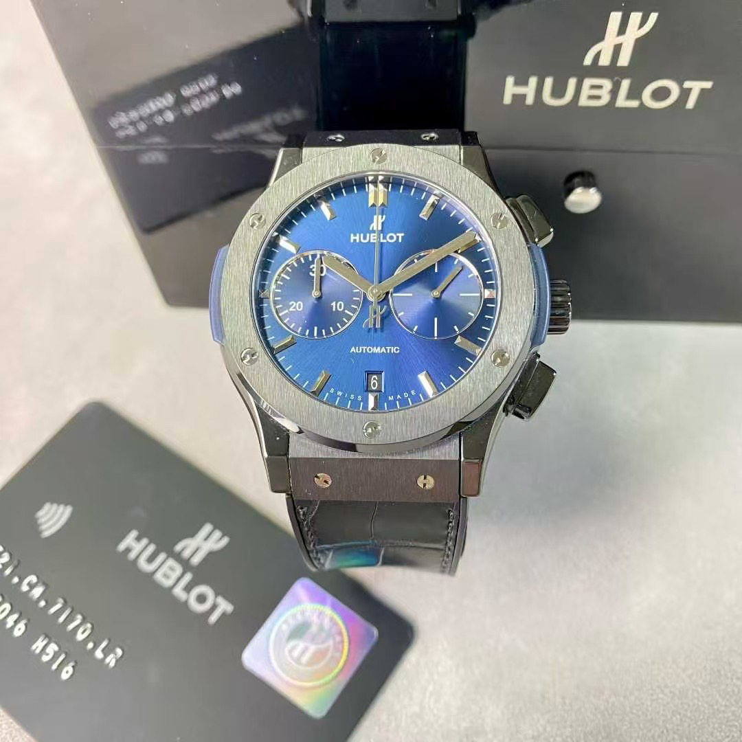 95新 Hublot/宇舶表 /亚虎/经典融合机械男表/表径45mm/全套