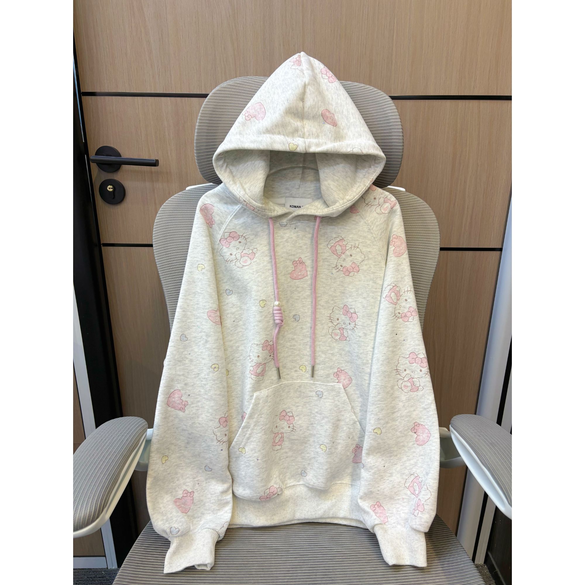 【现货】2025秋韩版东大门凯蒂满印带帽女童卫衣 D695 695 R