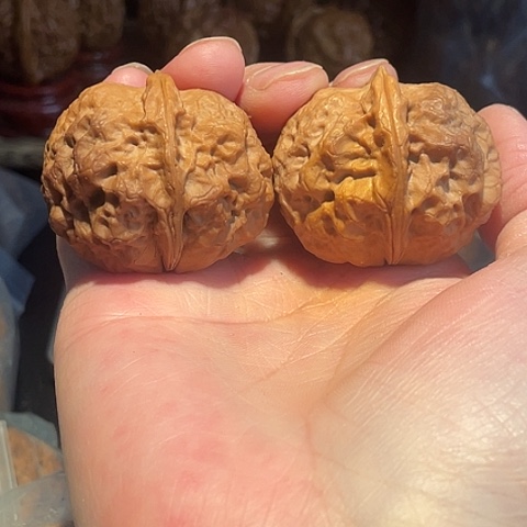 把件文玩核桃玉龙金蟾带彩42