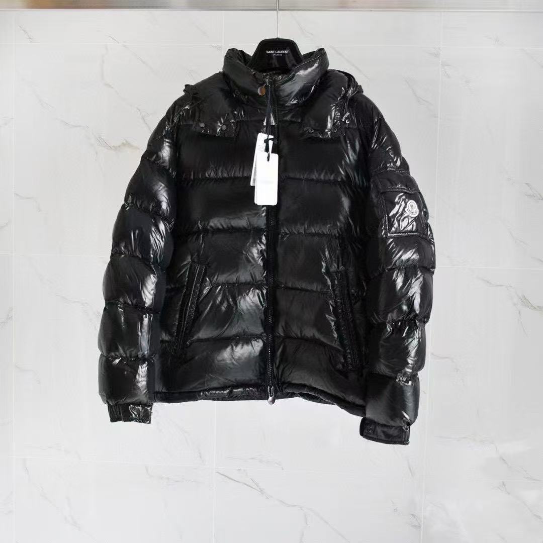 未使用 MONCLER  盟可睐蒙口/GG/男士黑色鹅绒羽绒服maya