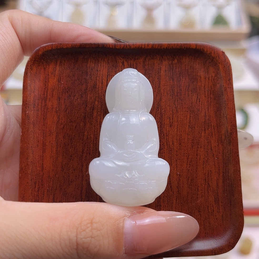 和田玉未镶嵌吊坠(不含链)