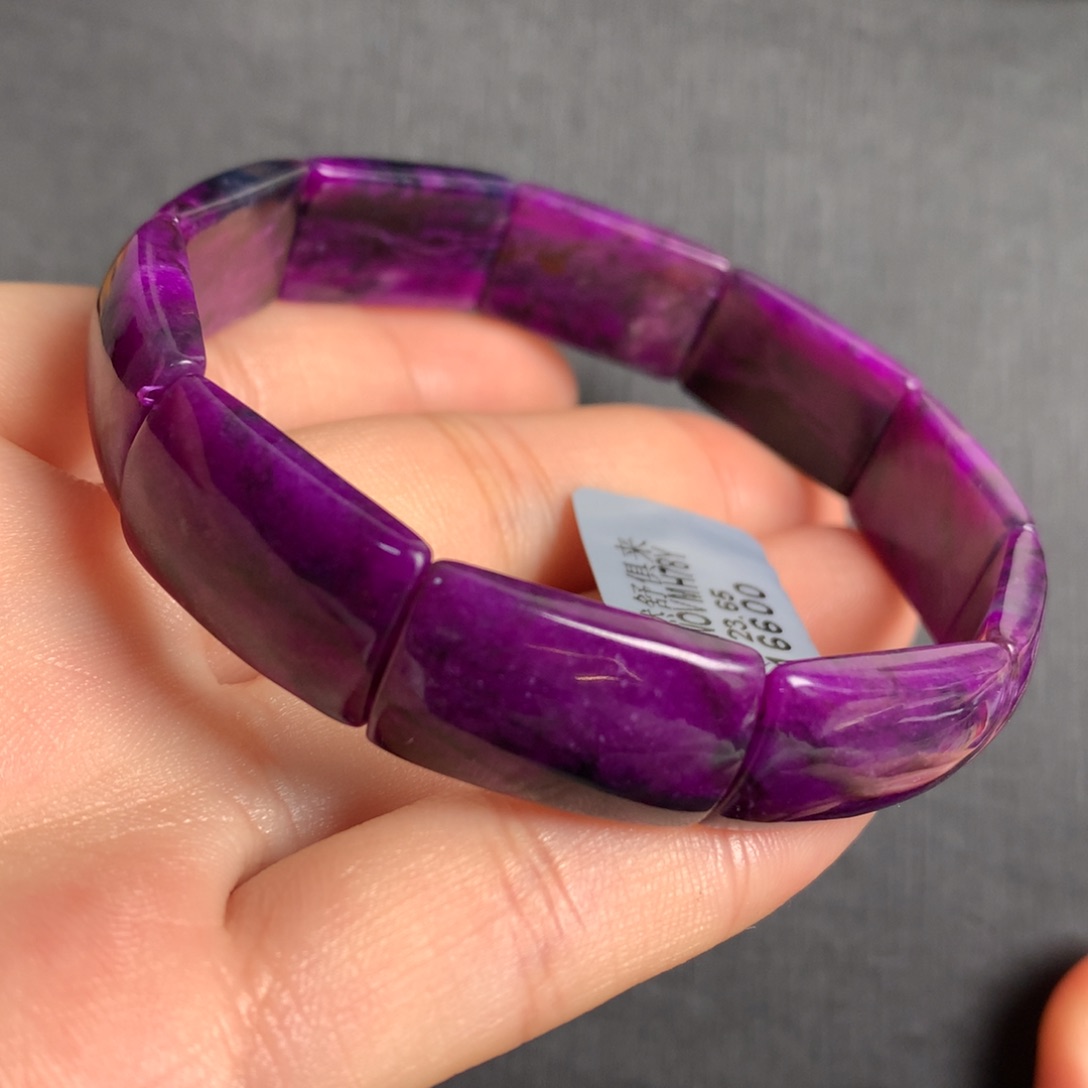 苏纪石（舒俱来）未镶嵌果酱桃红星际蓝凝胶体手排