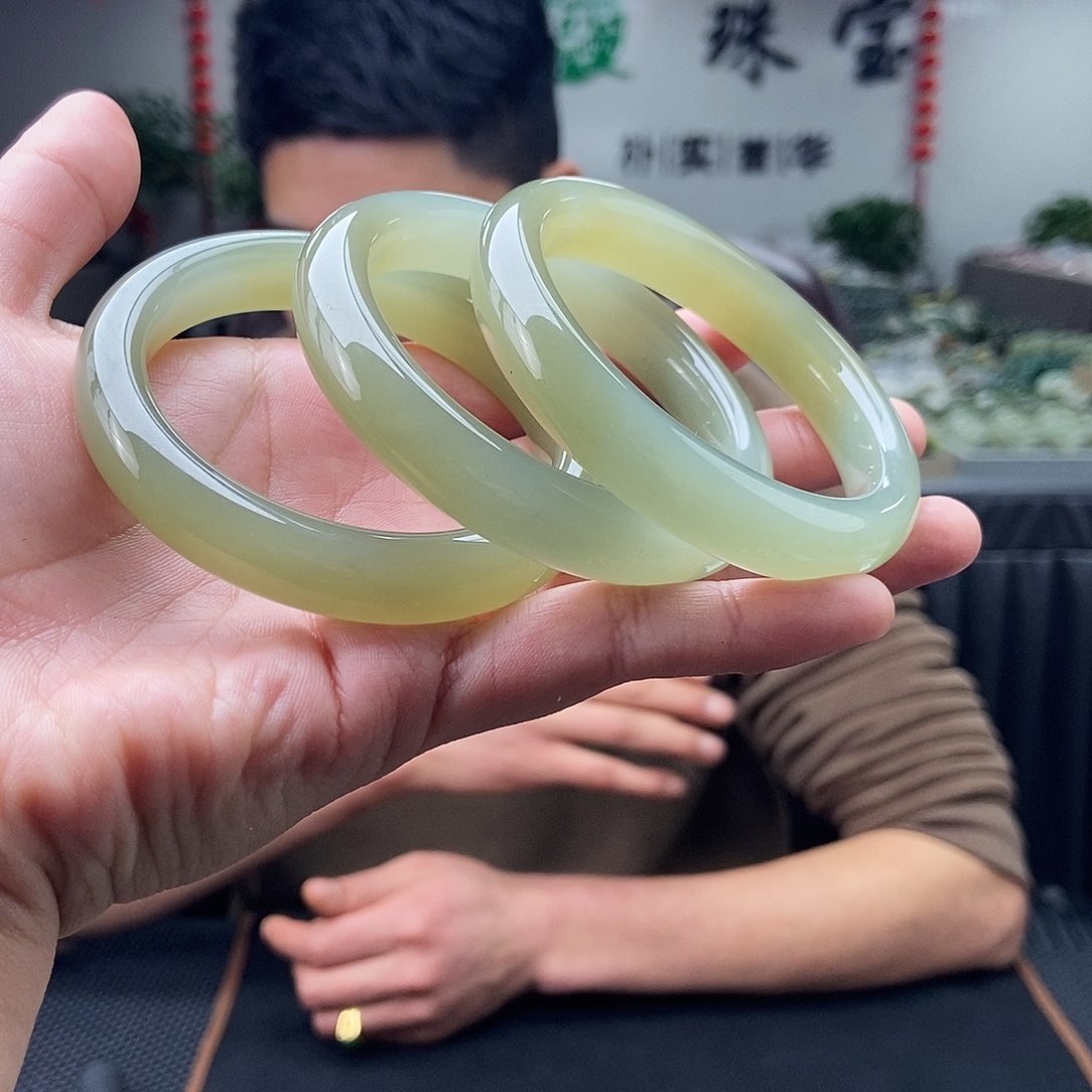 和田玉56-59颜色多样性发拍一发一未镶嵌