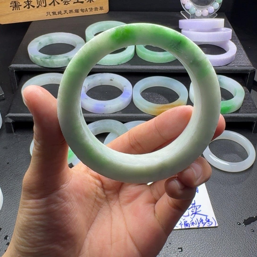 定制翡翠未镶嵌手镯60/63