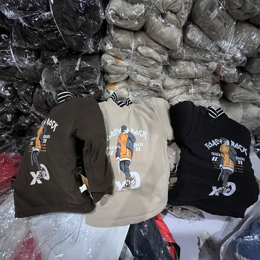 女欧美棉服上衣打底圆领宽松韩版时尚卡通动漫棉袄