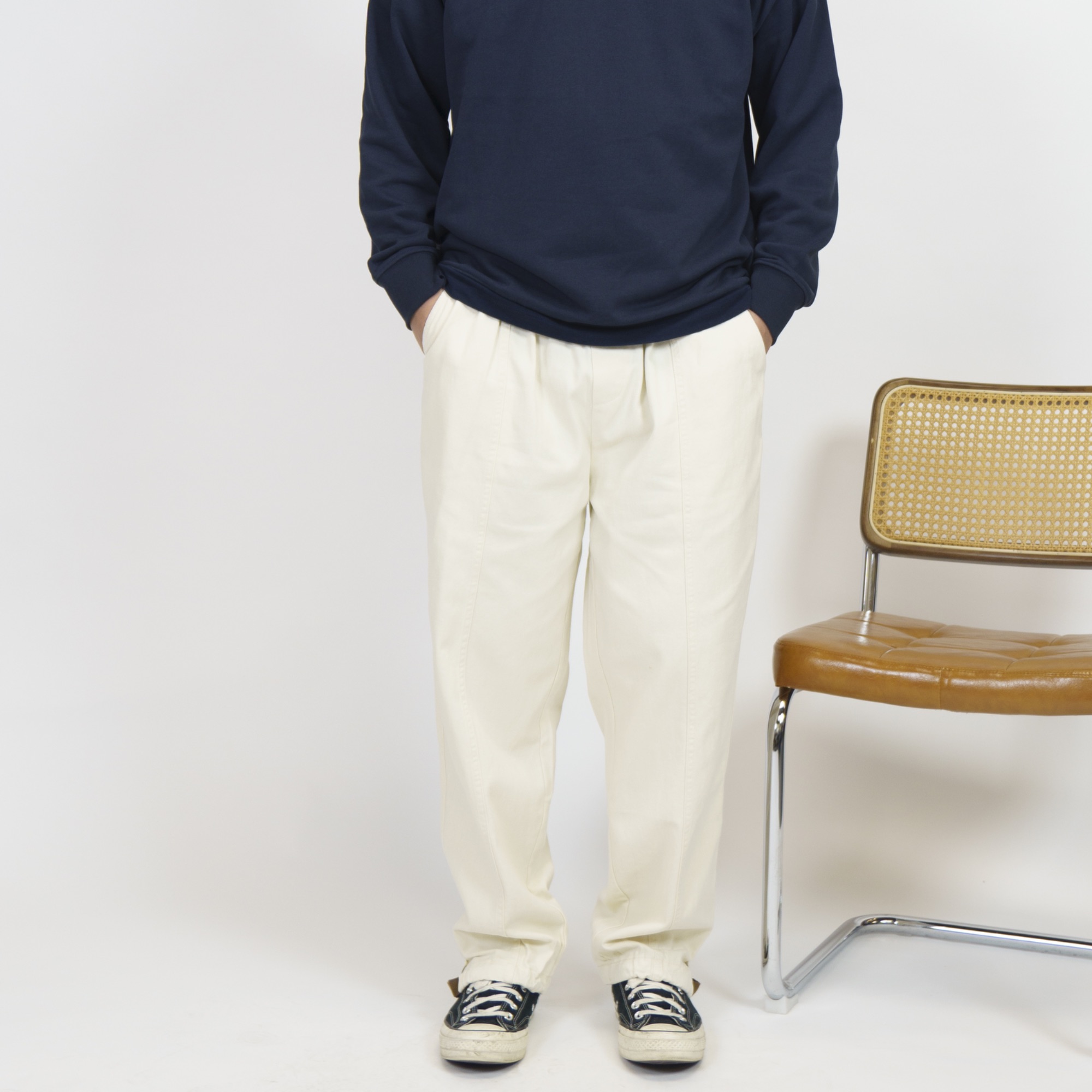 【清7588休闲裤】夏季水洗全棉水洗棉微锥时尚复古秋季舒适宽松