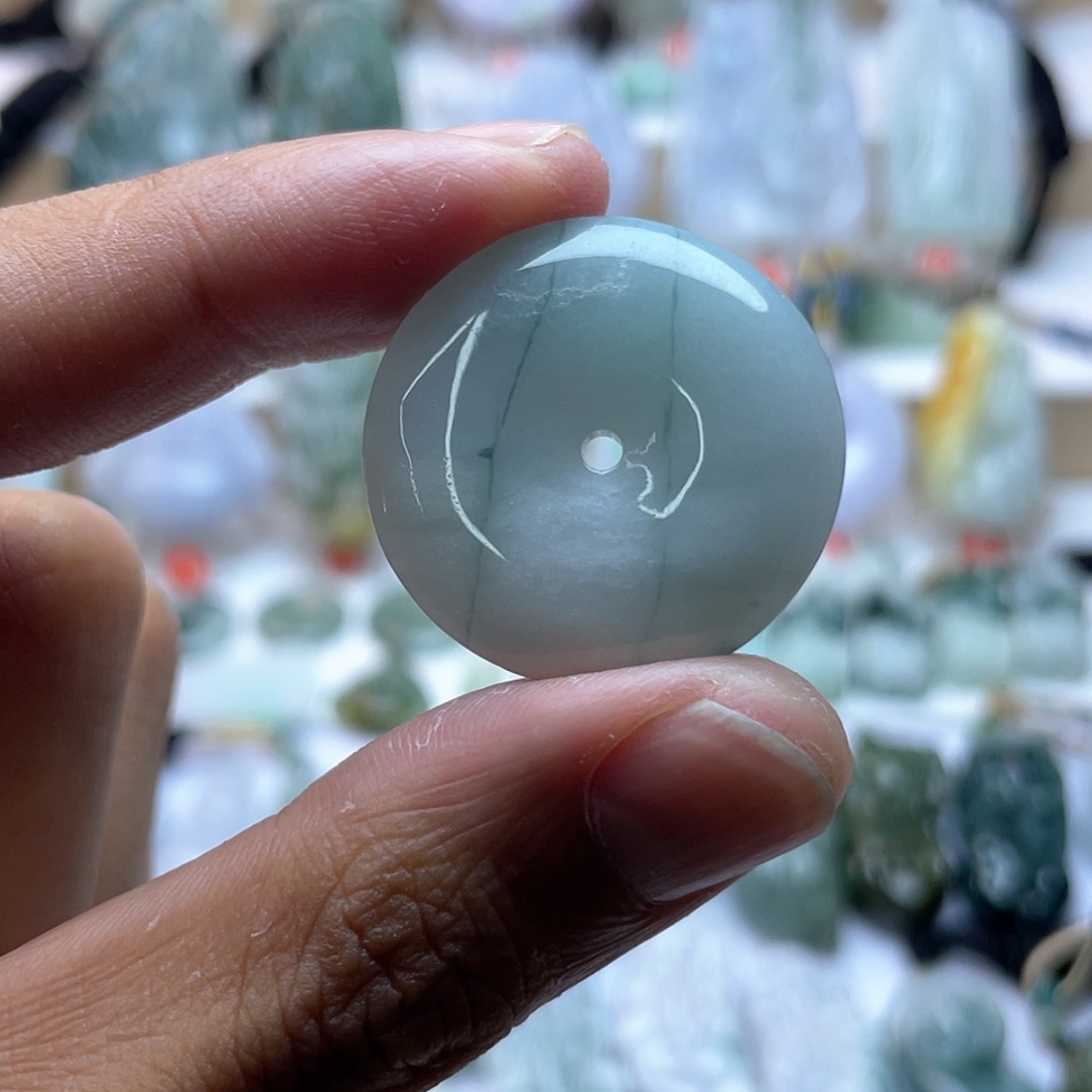 【闪购商品】颈饰未镶嵌翡翠平安扣