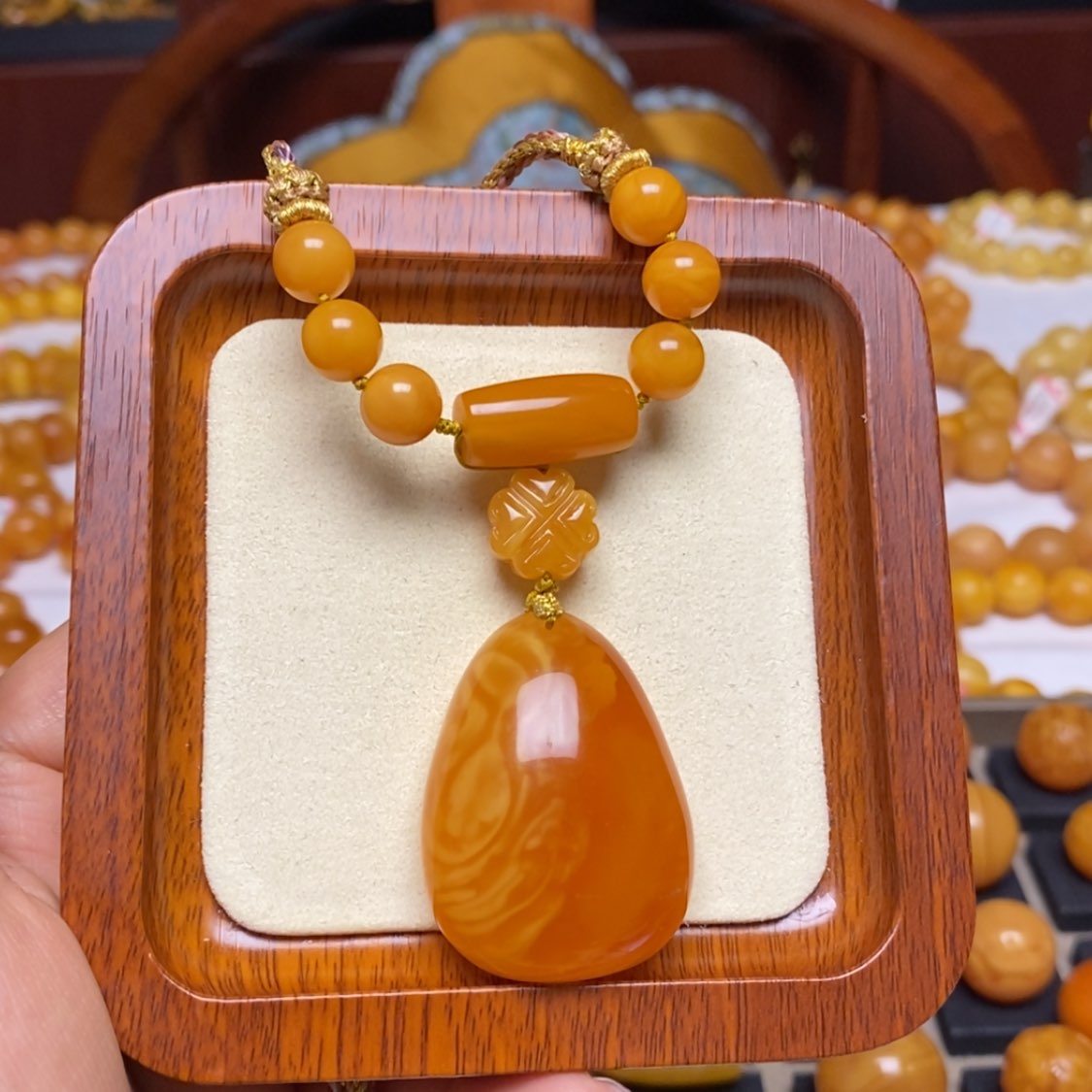 【闪购商品】蜜蜡颈饰未镶嵌项链