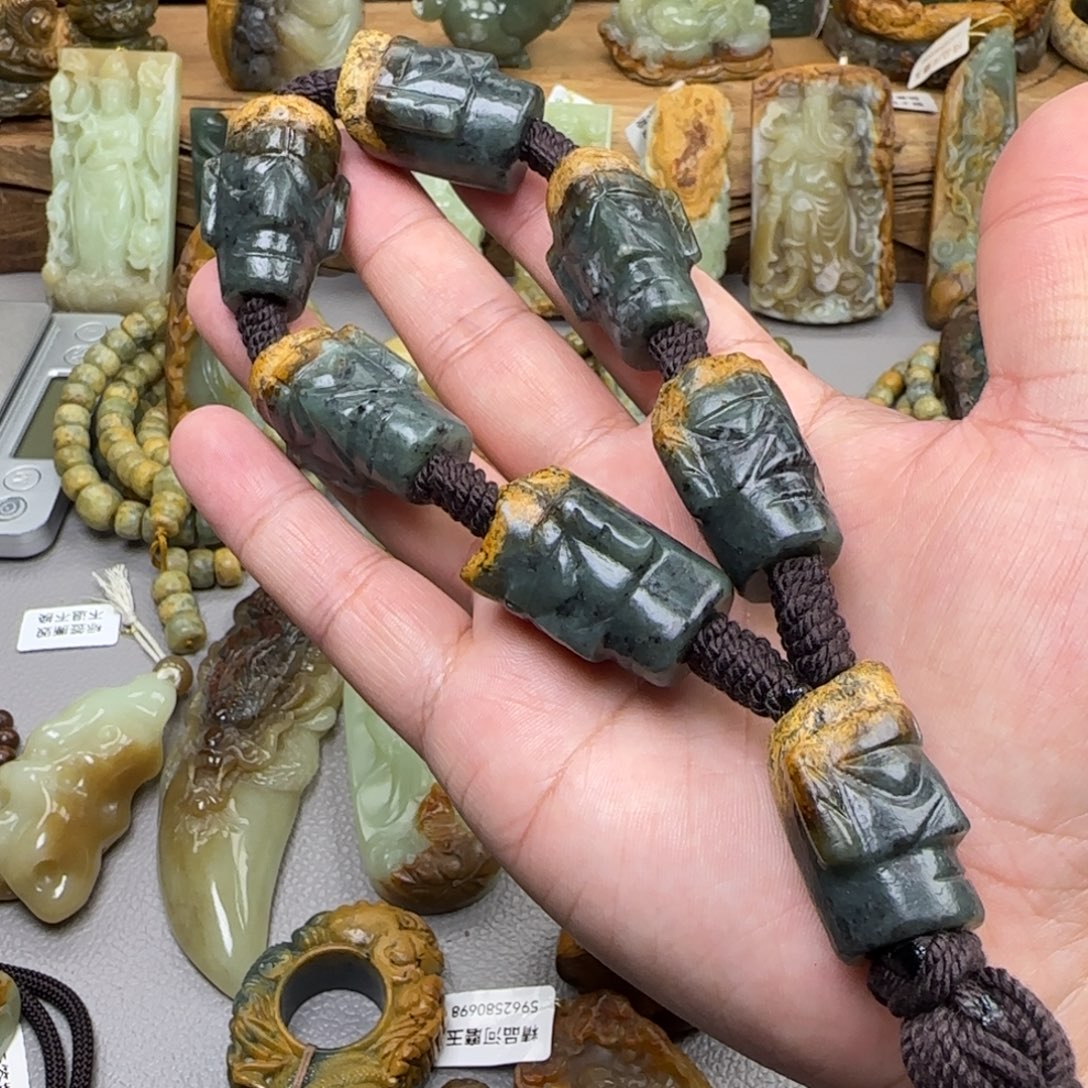 博***宇岫岩河磨玉（透闪石质玉）未镶嵌珠宝奇石
