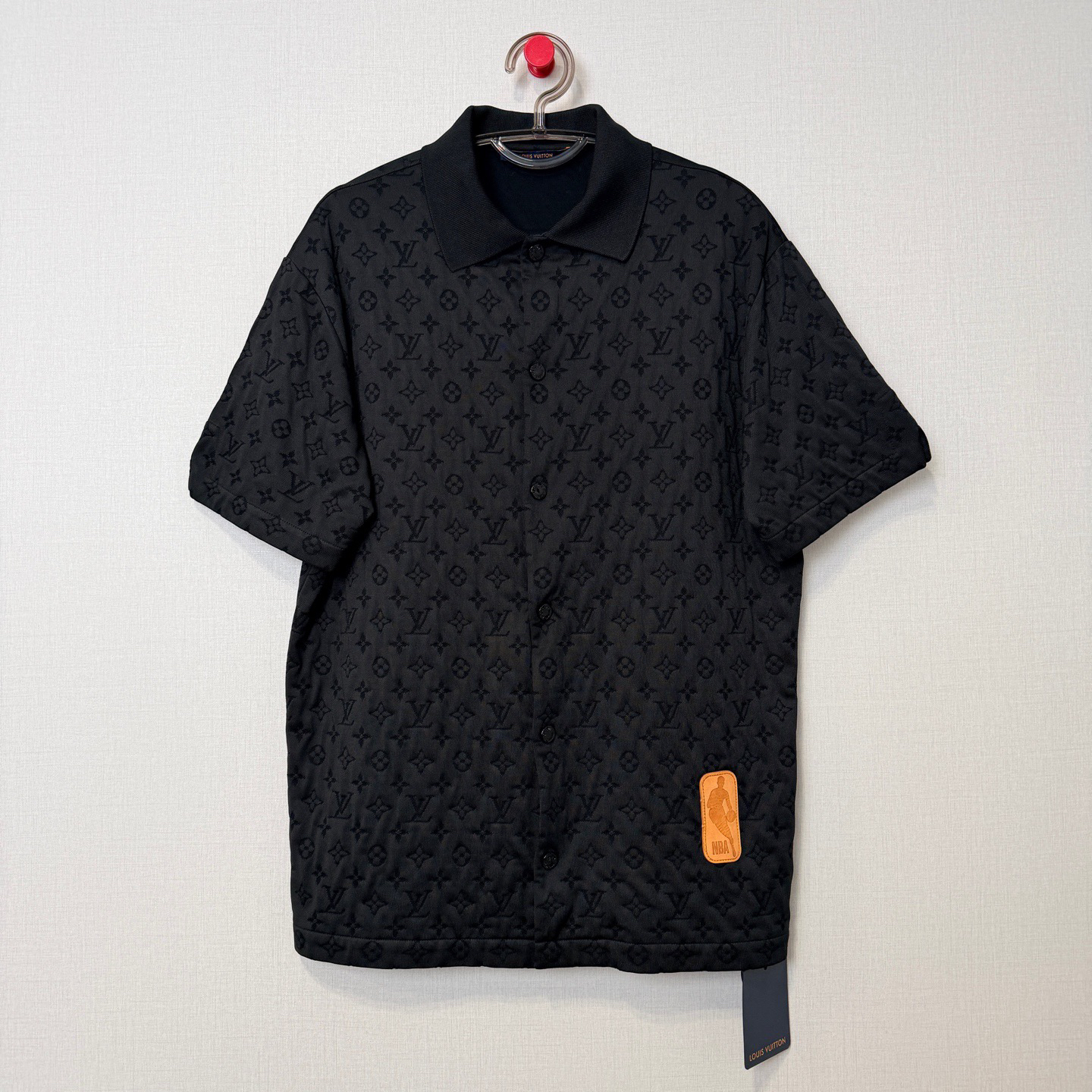 未使用 LouisVuitton/路易威登 NBA满印衬衫短袖/M/编号12031