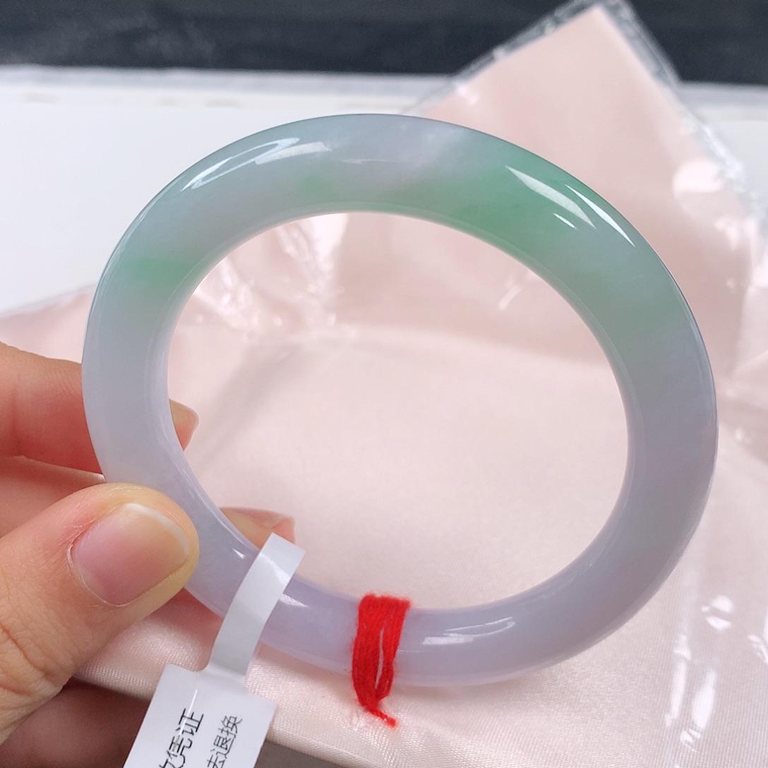 翡翠手镯未镶嵌 圆条⑩⑧