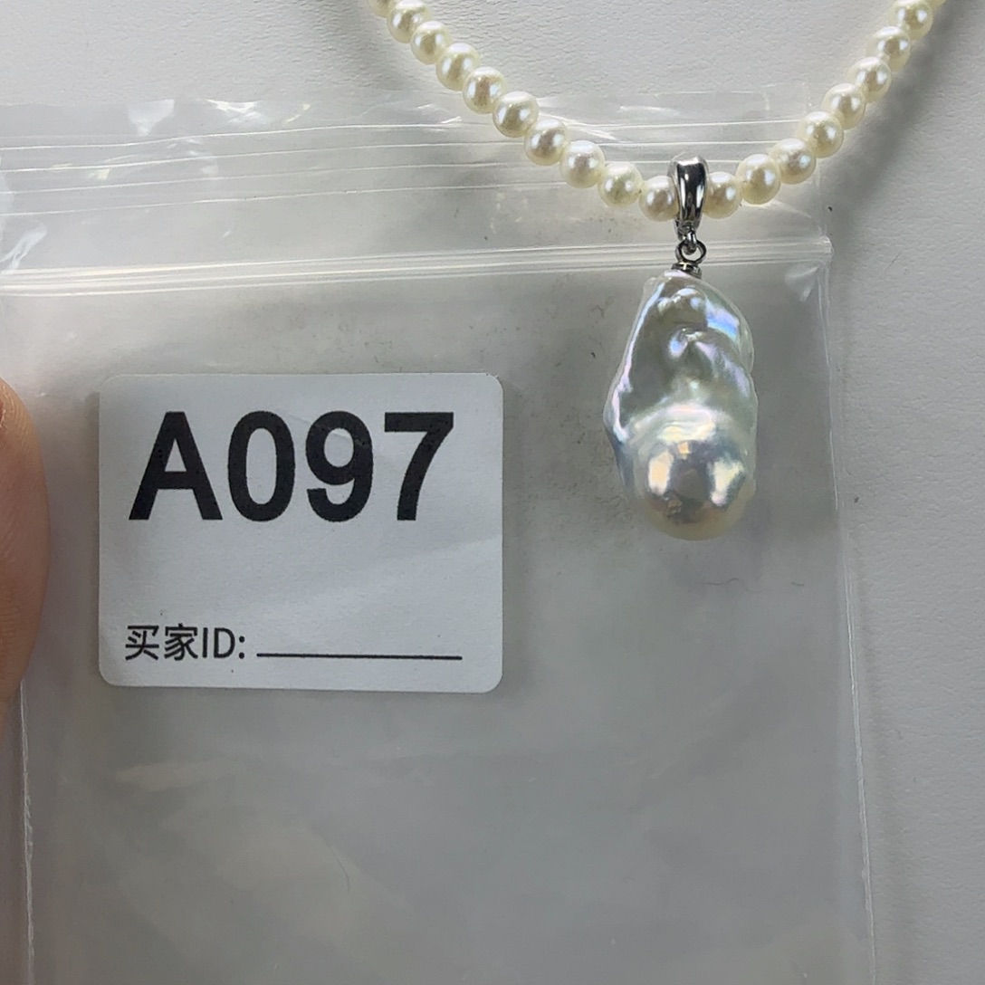 淡水珍珠合金吊坠(不含链)