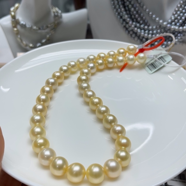 海水珍珠项链银S925镶嵌